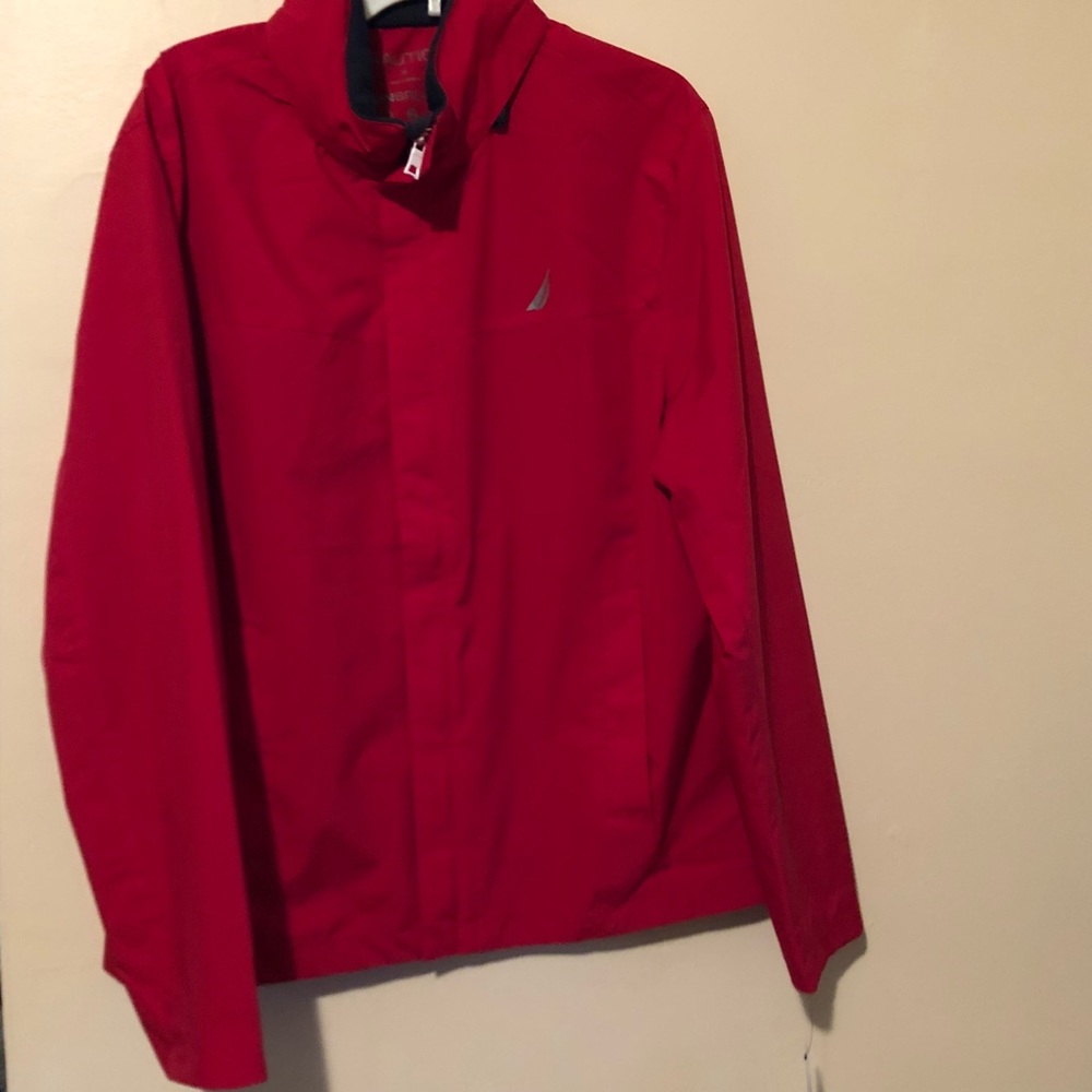 Men’s red Nautica windbreaker jacket